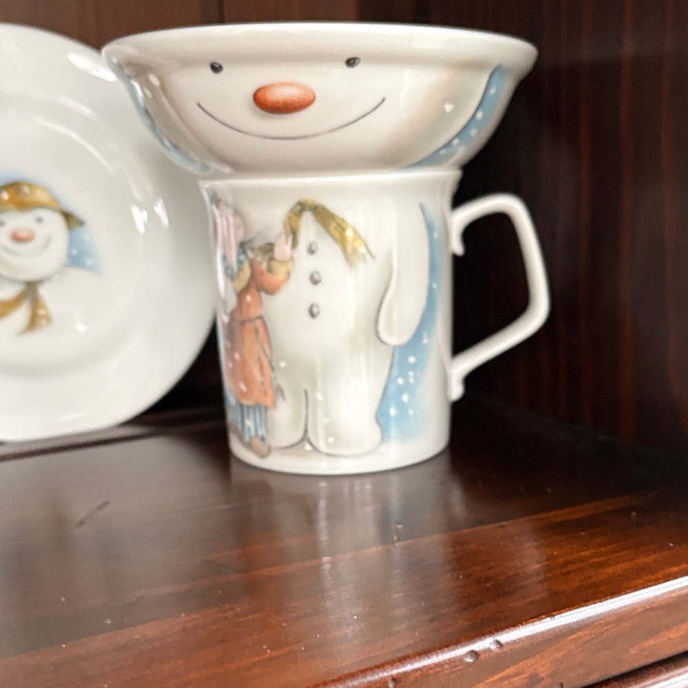 Royal Doulton, Snowman Mug and Bowl Ceramic Set